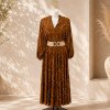 Golden Boho Maxi Dress