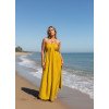 Maxi Flowy Halter Dress Yellow