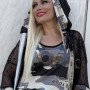 Camo Top tank  with Strass Grey